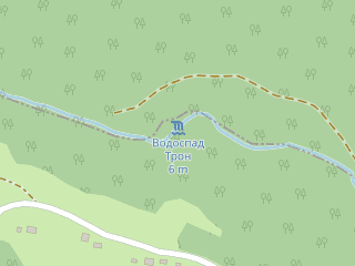 Розташування Трон на мапі; Data: © OpenStreetMap contributors, SRTM, GEBCO, SONNY's LiDAR DTM, NASADEM, ESA WorldCover; Maps © Tracestrack