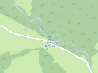 Розташування Липний на мапі; Data: © OpenStreetMap contributors, SRTM, GEBCO, SONNY's LiDAR DTM, NASADEM, ESA WorldCover; Maps © Tracestrack