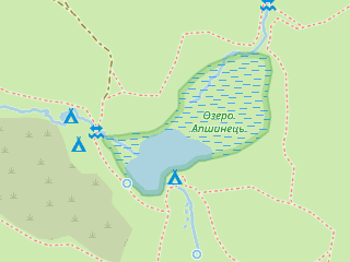 Розташування Апшинець на мапі; Data: © OpenStreetMap contributors, SRTM, GEBCO, SONNY's LiDAR DTM, NASADEM, ESA WorldCover; Maps © Tracestrack