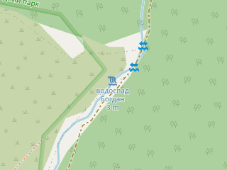 Розташування Богдан на мапі; Data: © OpenStreetMap contributors, SRTM, GEBCO, SONNY's LiDAR DTM, NASADEM, ESA WorldCover; Maps © Tracestrack