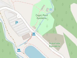 Розташування ГУЦУЛ ЛЕНД на мапі; Data: © OpenStreetMap contributors, SRTM, GEBCO, SONNY's LiDAR DTM, NASADEM, ESA WorldCover; Maps © Tracestrack