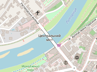 Розташування Латориця на мапі; Data: © OpenStreetMap contributors, SRTM, GEBCO, SONNY's LiDAR DTM, NASADEM, ESA WorldCover; Maps © Tracestrack