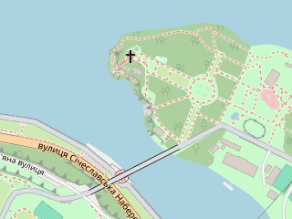 Розташування Поріг ревучий на мапі; Data: © OpenStreetMap contributors, SRTM, GEBCO, SONNY's LiDAR DTM, NASADEM, ESA WorldCover; Maps © Tracestrack