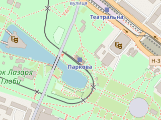 Розташування Дніпровська на мапі; Data: © OpenStreetMap contributors, SRTM, GEBCO, SONNY's LiDAR DTM, NASADEM, ESA WorldCover; Maps © Tracestrack