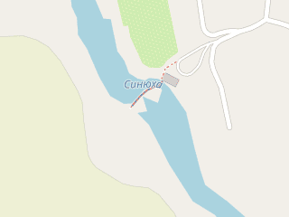 Розташування Синюха на мапі; Data: © OpenStreetMap contributors, SRTM, GEBCO, SONNY's LiDAR DTM, NASADEM, ESA WorldCover; Maps © Tracestrack