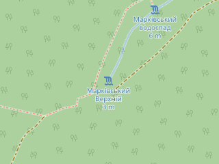 Розташування Марківський Верхній на мапі; Data: © OpenStreetMap contributors, SRTM, GEBCO, SONNY's LiDAR DTM, NASADEM, ESA WorldCover; Maps © Tracestrack