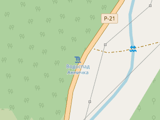 Розташування Анничка на мапі; Data: © OpenStreetMap contributors, SRTM, GEBCO, SONNY's LiDAR DTM, NASADEM, ESA WorldCover; Maps © Tracestrack