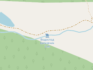 Розташування Битківчик на мапі; Data: © OpenStreetMap contributors, SRTM, GEBCO, SONNY's LiDAR DTM, NASADEM, ESA WorldCover; Maps © Tracestrack