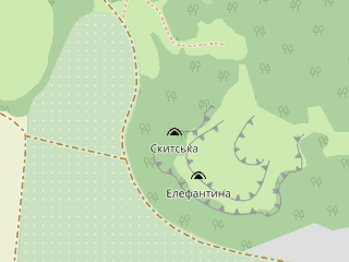 Розташування Скитська на мапі; Data: © OpenStreetMap contributors, SRTM, GEBCO, SONNY's LiDAR DTM, NASADEM, ESA WorldCover; Maps © Tracestrack