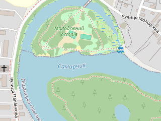 Розташування Самара на мапі; Data: © OpenStreetMap contributors, SRTM, GEBCO, SONNY's LiDAR DTM, NASADEM, ESA WorldCover; Maps © Tracestrack