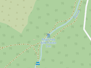 Розташування Біля Пасіки на мапі; Data: © OpenStreetMap contributors, SRTM, GEBCO, SONNY's LiDAR DTM, NASADEM, ESA WorldCover; Maps © Tracestrack