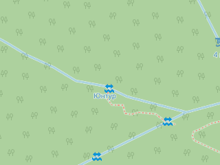 Розташування Юнтур на мапі; Data: © OpenStreetMap contributors, SRTM, GEBCO, SONNY's LiDAR DTM, NASADEM, ESA WorldCover; Maps © Tracestrack