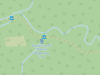 Розташування Бездежський Малий на мапі; Data: © OpenStreetMap contributors, SRTM, GEBCO, SONNY's LiDAR DTM, NASADEM, ESA WorldCover; Maps © Tracestrack
