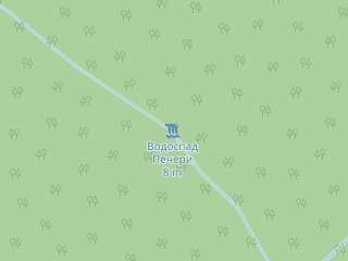 Розташування Печери на мапі; Data: © OpenStreetMap contributors, SRTM, GEBCO, SONNY's LiDAR DTM, NASADEM, ESA WorldCover; Maps © Tracestrack
