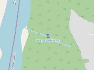 Розташування Космиринський на мапі; Data: © OpenStreetMap contributors, SRTM, GEBCO, SONNY's LiDAR DTM, NASADEM, ESA WorldCover; Maps © Tracestrack