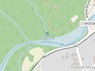 Розташування Берний на мапі; Data: © OpenStreetMap contributors, SRTM, GEBCO, SONNY's LiDAR DTM, NASADEM, ESA WorldCover; Maps © Tracestrack