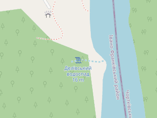 Розташування Делівський Великий на мапі; Data: © OpenStreetMap contributors, SRTM, GEBCO, SONNY's LiDAR DTM, NASADEM, ESA WorldCover; Maps © Tracestrack