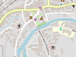Розташування Стрипа на мапі; Data: © OpenStreetMap contributors, SRTM, GEBCO, SONNY's LiDAR DTM, NASADEM, ESA WorldCover; Maps © Tracestrack