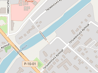 Розташування Тясмин на мапі; Data: © OpenStreetMap contributors, SRTM, GEBCO, SONNY's LiDAR DTM, NASADEM, ESA WorldCover; Maps © Tracestrack