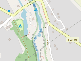 Розташування Вир на мапі; Data: © OpenStreetMap contributors, SRTM, GEBCO, SONNY's LiDAR DTM, NASADEM, ESA WorldCover; Maps © Tracestrack