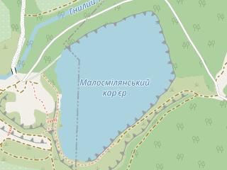 Розташування Малосмілянський на мапі; Data: © OpenStreetMap contributors, SRTM, GEBCO, SONNY's LiDAR DTM, NASADEM, ESA WorldCover; Maps © Tracestrack