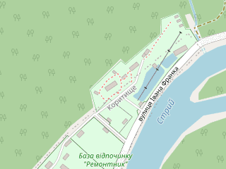 Розташування Осоння Карпати на мапі; Data: © OpenStreetMap contributors, SRTM, GEBCO, SONNY's LiDAR DTM, NASADEM, ESA WorldCover; Maps © Tracestrack