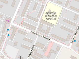 Розташування Еволюції мін на мапі; Data: © OpenStreetMap contributors, SRTM, GEBCO, SONNY's LiDAR DTM, NASADEM, ESA WorldCover; Maps © Tracestrack