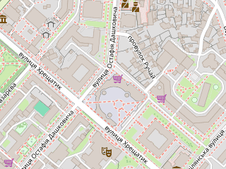 Розташування Психіатрична №6 на мапі; Data: © OpenStreetMap contributors, SRTM, GEBCO, SONNY's LiDAR DTM, NASADEM, ESA WorldCover; Maps © Tracestrack