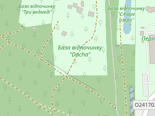 Розташування Dacha на мапі; Data: © OpenStreetMap contributors, SRTM, GEBCO, SONNY's LiDAR DTM, NASADEM, ESA WorldCover; Maps © Tracestrack