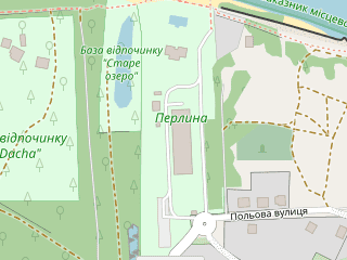Розташування Perlyna Resort на мапі; Data: © OpenStreetMap contributors, SRTM, GEBCO, SONNY's LiDAR DTM, NASADEM, ESA WorldCover; Maps © Tracestrack