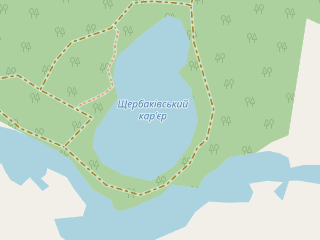 Розташування Щербаківський на мапі; Data: © OpenStreetMap contributors, SRTM, GEBCO, SONNY's LiDAR DTM, NASADEM, ESA WorldCover; Maps © Tracestrack
