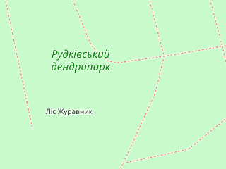 Розташування Рудківський на мапі; Data: © OpenStreetMap contributors, SRTM, GEBCO, SONNY's LiDAR DTM, NASADEM, ESA WorldCover; Maps © Tracestrack