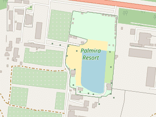 Розташування Palmira Resort на мапі; Data: © OpenStreetMap contributors, SRTM, GEBCO, SONNY's LiDAR DTM, NASADEM, ESA WorldCover; Maps © Tracestrack