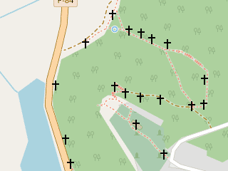 Розташування Страдчанська на мапі; Data: © OpenStreetMap contributors, SRTM, GEBCO, SONNY's LiDAR DTM, NASADEM, ESA WorldCover; Maps © Tracestrack