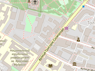 Розташування Software and Computer у Харкові на мапі; Data: © OpenStreetMap contributors, SRTM, GEBCO, SONNY's LiDAR DTM, NASADEM, ESA WorldCover; Maps © Tracestrack