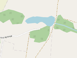 Розташування Затишна садиба на мапі; Data: © OpenStreetMap contributors, SRTM, GEBCO, SONNY's LiDAR DTM, NASADEM, ESA WorldCover; Maps © Tracestrack