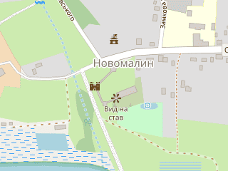 Розташування Новомалинський на мапі; Data: © OpenStreetMap contributors, SRTM, GEBCO, SONNY's LiDAR DTM, NASADEM, ESA WorldCover; Maps © Tracestrack