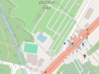 Розташування EVA PARK на мапі; Data: © OpenStreetMap contributors, SRTM, GEBCO, SONNY's LiDAR DTM, NASADEM, ESA WorldCover; Maps © Tracestrack