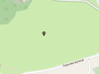 Розташування Хотівське городище на мапі; Data: © OpenStreetMap contributors, SRTM, GEBCO, SONNY's LiDAR DTM, NASADEM, ESA WorldCover; Maps © Tracestrack