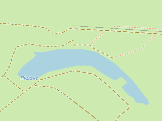 Розташування Піщане на мапі; Data: © OpenStreetMap contributors, SRTM, GEBCO, SONNY's LiDAR DTM, NASADEM, ESA WorldCover; Maps © Tracestrack