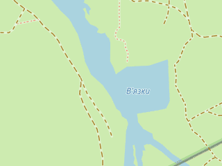 Розташування В’язки на мапі; Data: © OpenStreetMap contributors, SRTM, GEBCO, SONNY's LiDAR DTM, NASADEM, ESA WorldCover; Maps © Tracestrack