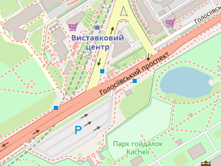 Розташування Перехід на ВДНГ на мапі; Data: © OpenStreetMap contributors, SRTM, GEBCO, SONNY's LiDAR DTM, NASADEM, ESA WorldCover; Maps © Tracestrack