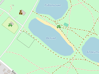 Розташування Велике на мапі; Data: © OpenStreetMap contributors, SRTM, GEBCO, SONNY's LiDAR DTM, NASADEM, ESA WorldCover; Maps © Tracestrack