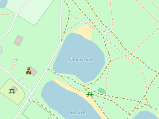 Розташування Рибальське на мапі; Data: © OpenStreetMap contributors, SRTM, GEBCO, SONNY's LiDAR DTM, NASADEM, ESA WorldCover; Maps © Tracestrack