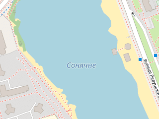 Розташування Сонячне на мапі; Data: © OpenStreetMap contributors, SRTM, GEBCO, SONNY's LiDAR DTM, NASADEM, ESA WorldCover; Maps © Tracestrack