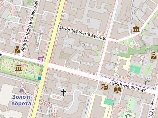 Розташування Лабораторія зомбі: втеча на мапі; Data: © OpenStreetMap contributors, SRTM, GEBCO, SONNY's LiDAR DTM, NASADEM, ESA WorldCover; Maps © Tracestrack