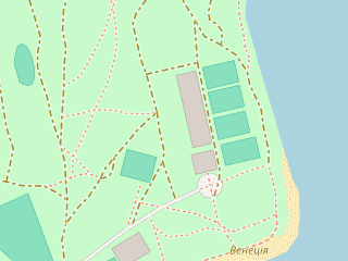 Розташування Академія пляжних видів спорту Sunrise на мапі; Data: © OpenStreetMap contributors, SRTM, GEBCO, SONNY's LiDAR DTM, NASADEM, ESA WorldCover; Maps © Tracestrack