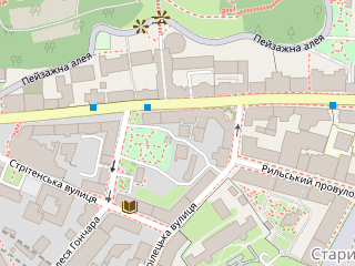 Розташування Ярослав Мудрий на мапі; Data: © OpenStreetMap contributors, SRTM, GEBCO, SONNY's LiDAR DTM, NASADEM, ESA WorldCover; Maps © Tracestrack