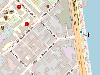 Розташування П'ятниця, 13-е на мапі; Data: © OpenStreetMap contributors, SRTM, GEBCO, SONNY's LiDAR DTM, NASADEM, ESA WorldCover; Maps © Tracestrack