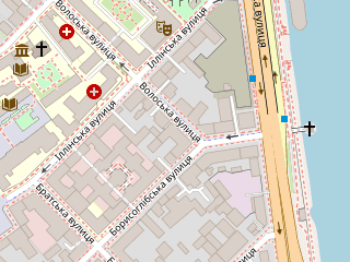 Розташування Dead by Daylight на мапі; Data: © OpenStreetMap contributors, SRTM, GEBCO, SONNY's LiDAR DTM, NASADEM, ESA WorldCover; Maps © Tracestrack